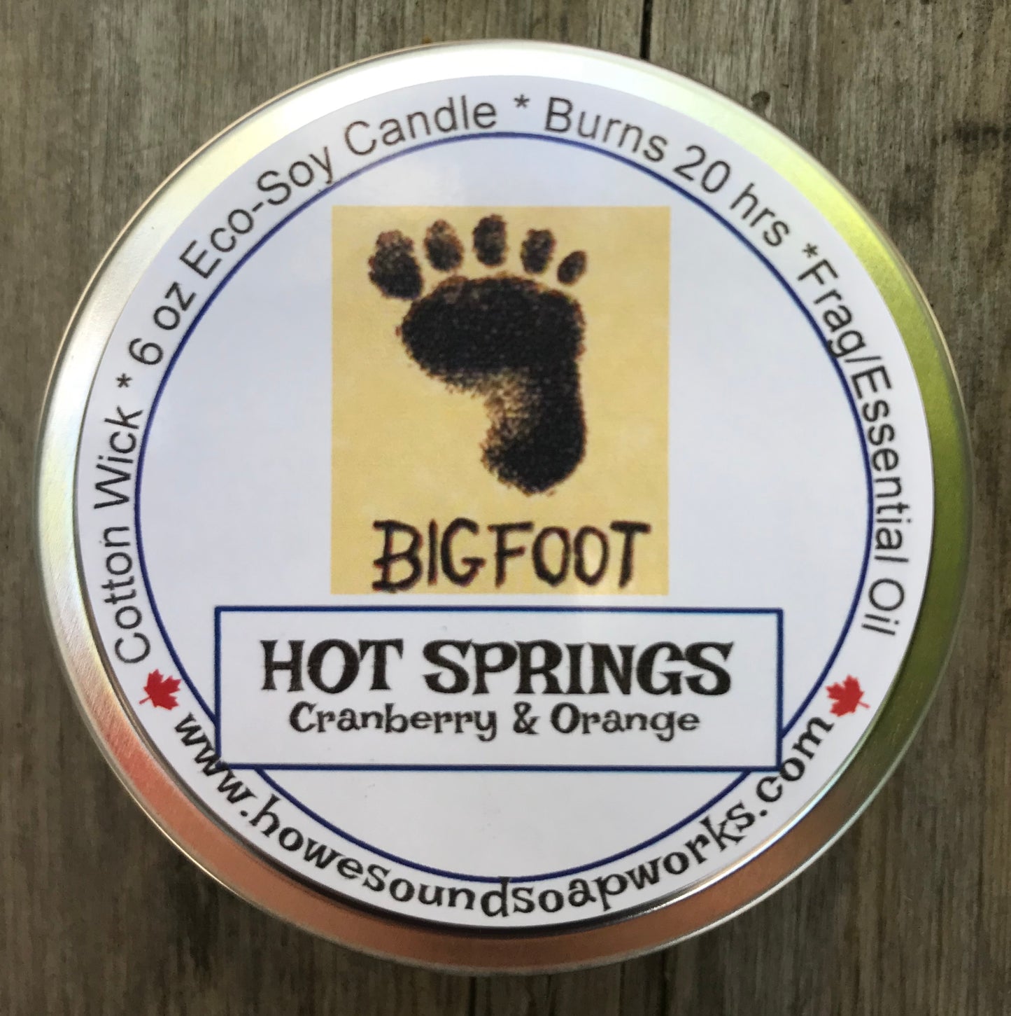 6 oz Candle - Eco Soya - Hot Springs