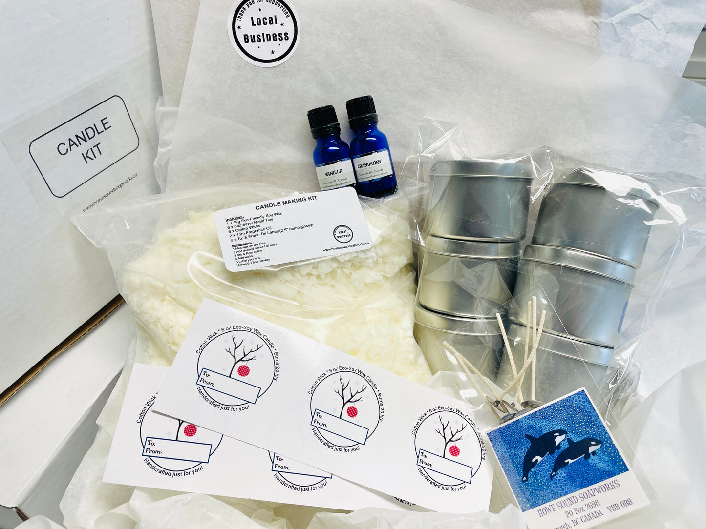 DIY Candle Kit - Holiday theme pack