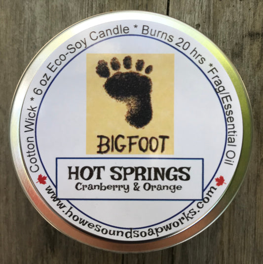6 oz Candle - Eco Soya - Hot Springs