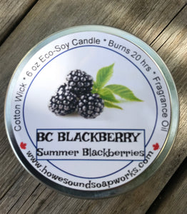 6 oz Candle - Eco Soya - BC Blackberries