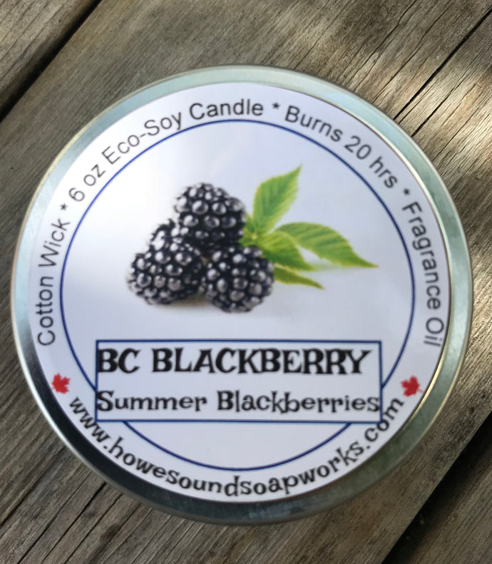 6 oz Candle - Eco Soya - BC Blackberries