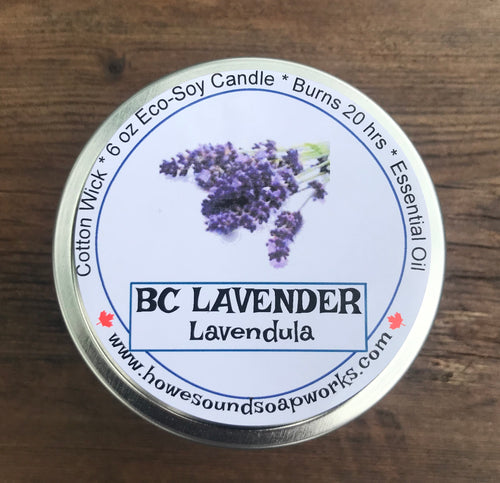 6 oz Candle - Eco Soya - BC Lavender