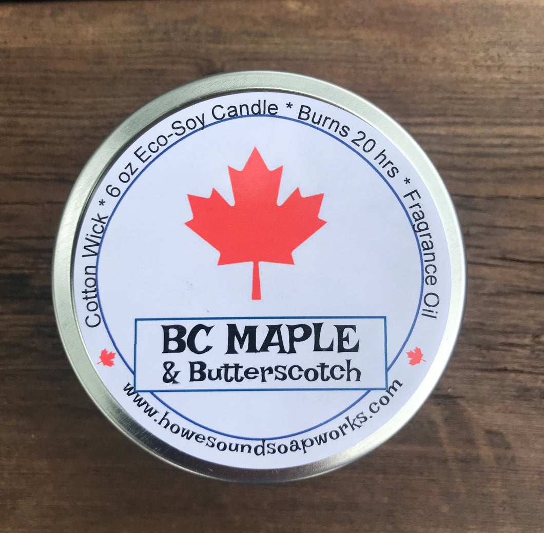 6 oz Candle - Eco Soya - BC Maple