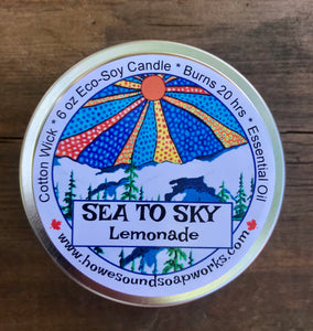 6 oz Candle - Eco Soya - Sea to Sky