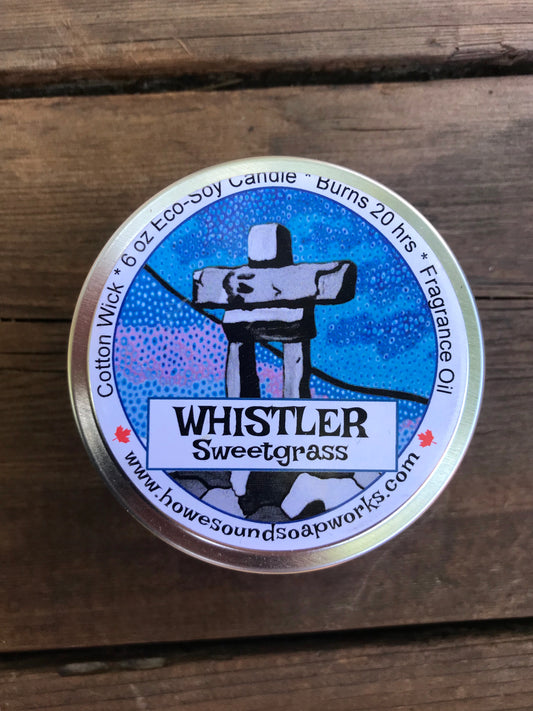 6 oz Candle - Eco Soya - Whistler Sweetgrass